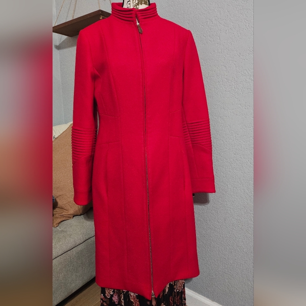 Stella McCartney Red Wool Coat - Picture 7 of 7